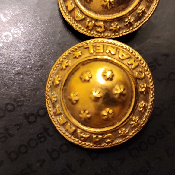 Rare! Chanel Constellation Earrings Gold Plated - Picture 7 of 8